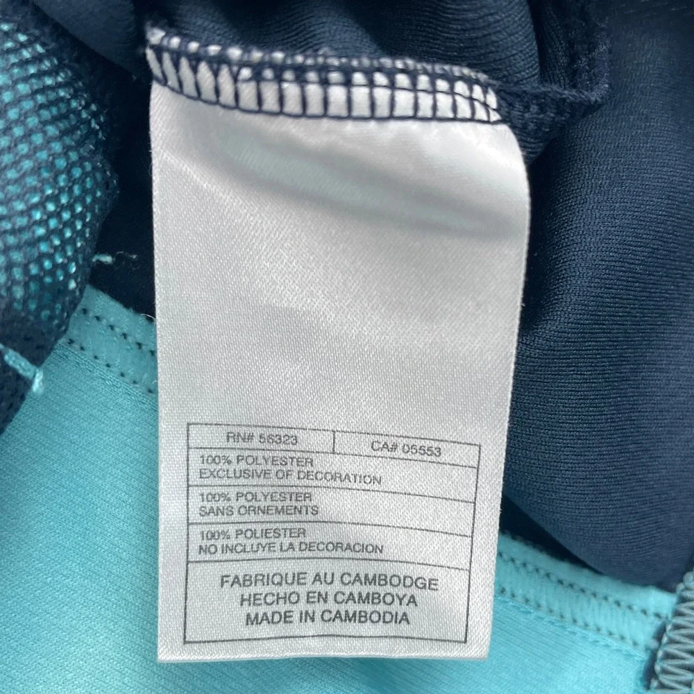 Nike Youth XL Turquoise Navy Blue Dri-FIT Quarter-Zip Pullover‎ Jacket